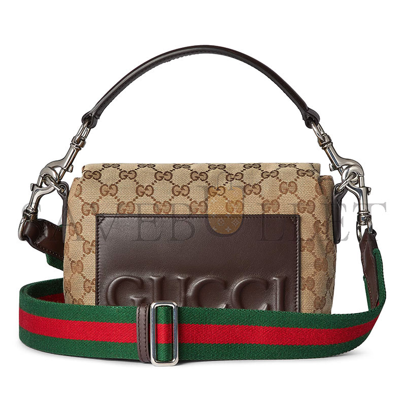 GUCCI GG CANVAS SMALL CROSSBODY BAG 821617 (19*15*7cm) GUCCI GG CANVAS SMALL CROSSBODY BAG 821617 (19*15*7cm)